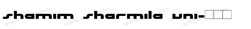 Shamim Sharmila Uni字体转换